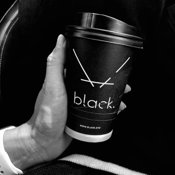 Black coffee - logo | takeawaycup.com